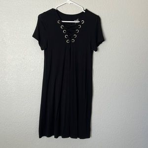 Tie Up T-Shirt Style Dress